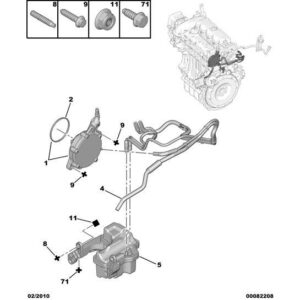 Citroen DS4 2010-2021 Petrol Brake Vacuum Hose