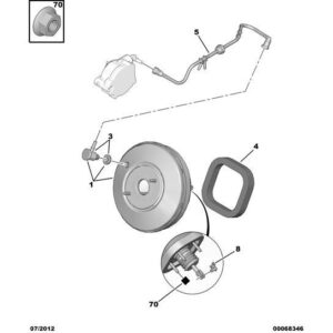 Citroen C3 2005-2009 Diesel Brake Vacuum Hose