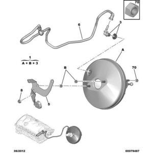 Citroen DS3 2010-2022 Petrol Brake Vacuum Hose