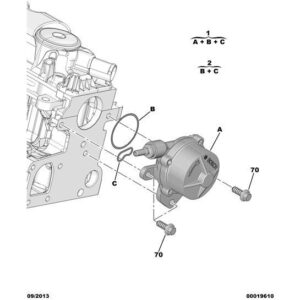 Citroen C5 2001-2004 Diesel Vacuum Pump Gasket Assy