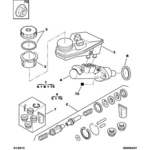 Citroen Berlingo 2008-2012 Diesel Brake Master Cylinder