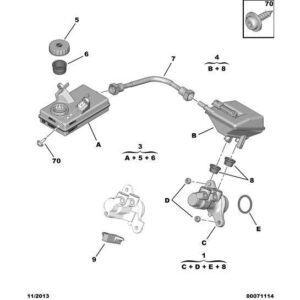 Citroen Berlingo 2008-2012 Petrol Brake Master Cylinder