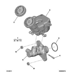 Citroen C-Crosser 2007-2012 Diesel Brake Master Cylinder