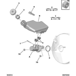 Citroen C3 2009-2013 Petrol Brake Master Cylinder