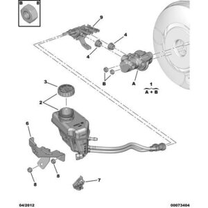 Citroen Nemo 2008-2015 Petrol Brake Fluid Reservoir