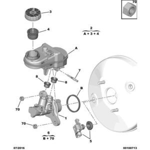 Citroen DS3 2010-2022 Petrol Brake Fluid Reservoir Filter