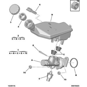 Citroen C3 2002-2005 Petrol Brake Fluid Switch