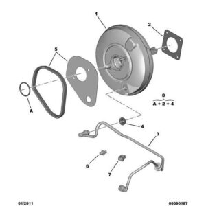 Citroen Nemo 2008-2015 Petrol Master Cylinder Fixing Kit