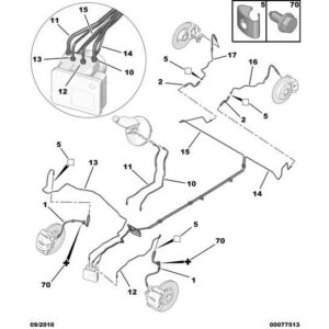 Citroen DS3 2010-2022 Petrol Brake Flexible Hose Mntg Clamp