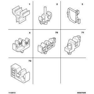 Citroen Berlingo 2006-2008 Petrol Brake Pipe Bracket