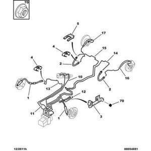 Citroen Berlingo 2008-2012 Petrol Brake Hose Support