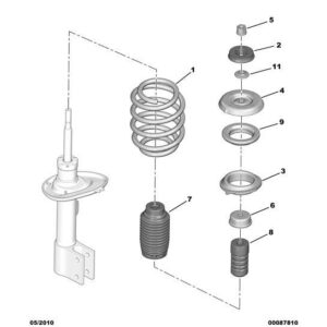 Citroen Berlingo 2008-2012 Petrol Front Suspension Spring