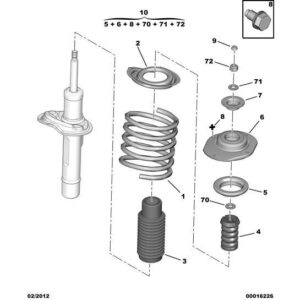 Citroen Xsara 2000-2004 Petrol Front Suspension Spring