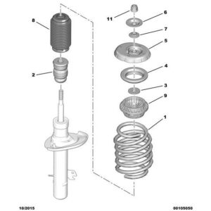 Citroen DS3 2010-2022 Petrol Front Suspension Spring