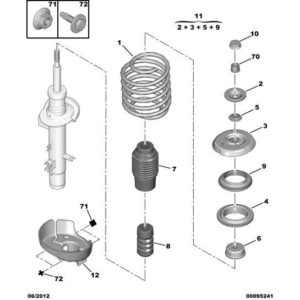 Citroen C3 2002-2005 Petrol Front Shock Absorber Mounting