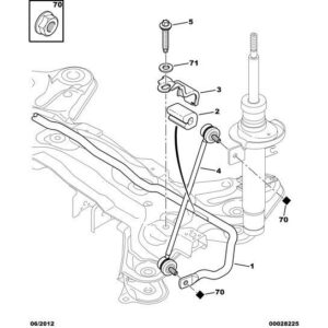 Citroen C3 2002-2005 Petrol Front Anti-Roll Bar