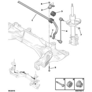 Citroen Nemo 2008-2015 Petrol Front Anti-Roll Bar