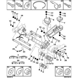 Citroen Xsara 2000-2004 Petrol Suspension Crossmember Seal