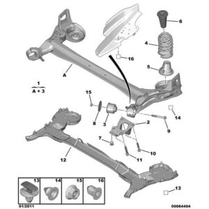 Citroen Berlingo 2012-2015 Diesel Flexible Connection Support