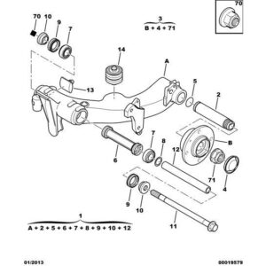Citroen C5 2001-2004 Diesel Rear Suspension Rebound Block