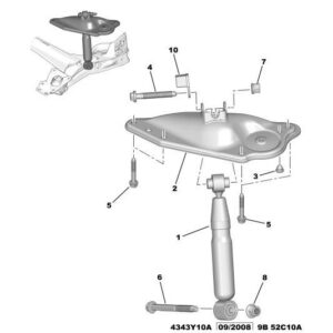 Citroen Berlingo 2012-2015 Diesel Rear Suspension Damper