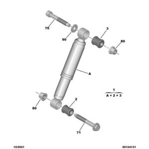 Citroen Berlingo 2006-2008 Petrol Rear Suspension Damper