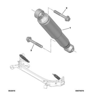 Citroen Nemo 2008-2015 Petrol Rear Suspension Damper