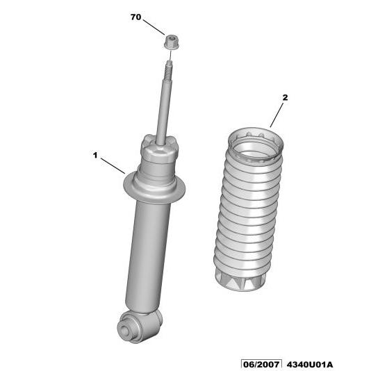 Citroen C5 2004-2008 Petrol Front Suspension Shock-Absorb | 5208