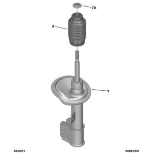 Citroen C4 2008-2010 Diesel Front Suspension Shock-Absorb