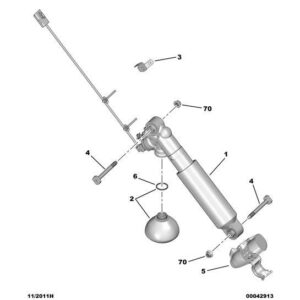 Citroen C6 2005-2012 Diesel Actuator Wire Support