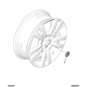 Citroen Nemo 2008-2015 Petrol Wheel Badge Cap