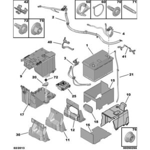 Citroen Berlingo 2008-2012 Petrol Battery Shield