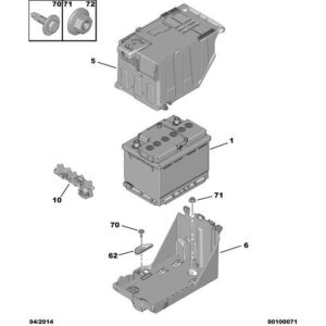 Citroen DS5 2011-2021 Petrol Battery Shield