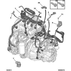 Citroen C1 2005-2009 Petrol Battery Positive Cable