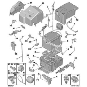Citroen DS3 2010-2022 Petrol Battery Positive Cable