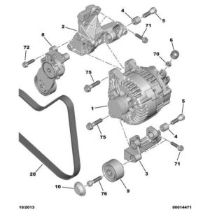Citroen C3 Air Cross 2017-2021 Petrol Alternator Bearing Bush