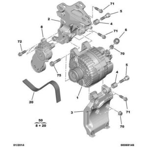 Citroen C4 2008-2010 Diesel Alternator New