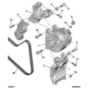 Citroen C2 2007-2009 Petrol Alternator New