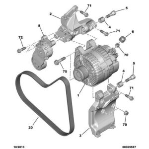 Citroen C3 2005-2009 Diesel Alternator Bracket