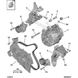 Citroen DS3 2010-2022 Diesel Alternator Bracket