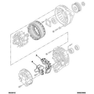 Citroen C1 2005-2009 Petrol Alternator Rectifier Plate