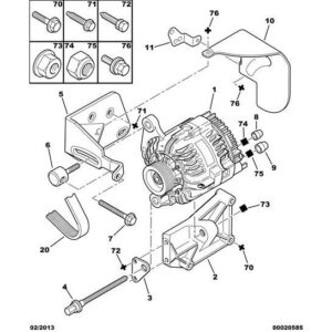 Citroen Saxo 1996-2004 Drive Belt Alternator
