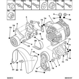 Citroen Xsara 2000-2004 Petrol Drive Belt Alternator