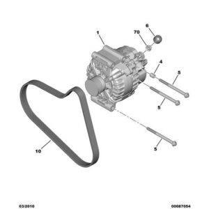 Citroen DS3 2010-2022 Petrol Drive Belt Alternator