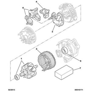 Citroen Berlingo 2008-2012 Diesel Alternator Regulator