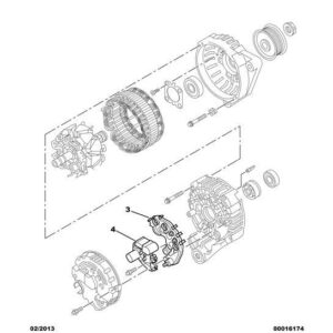 Citroen Berlingo 2008-2012 Diesel Alternator Regulator