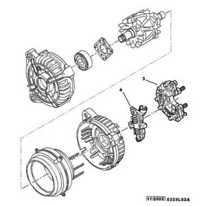 Citroen C4 2008-2010 Petrol Alternator Regulator