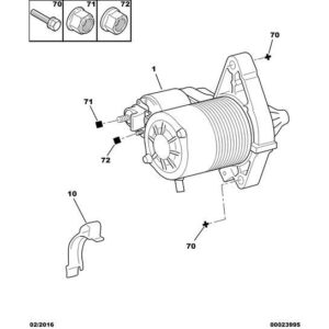 Citroen C1 2005-2009 Petrol Starter Motor New