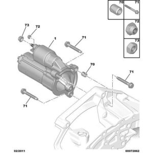 Citroen C2 2003-2007 Petrol Starter-Motor New