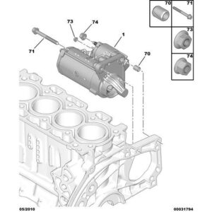 Citroen C3 2009-2013 Petrol Starter-Motor New